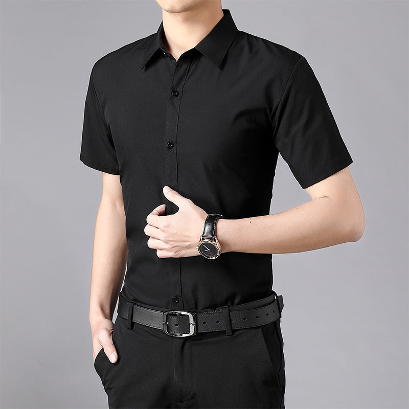 Men's Casual Slim-Fit Short-Sleeved Shirt