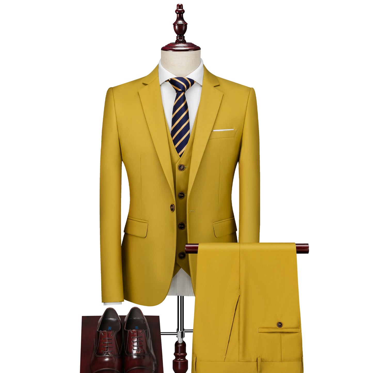 Men's Business Casual Suit Three-Piece Set