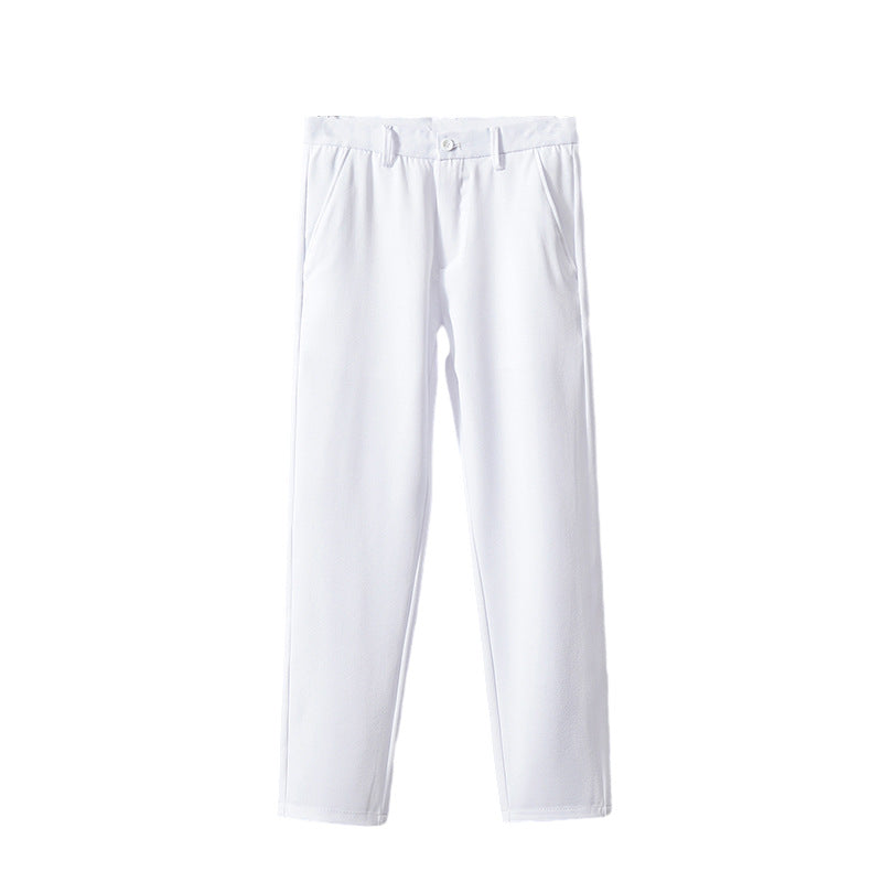 straight-leg suit pants