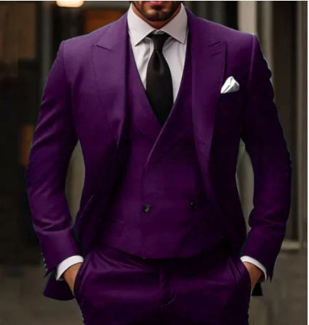 Formal Three-Piece Suit Set for Men