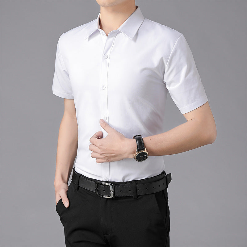 Men's Casual Slim-Fit Short-Sleeved Shirt