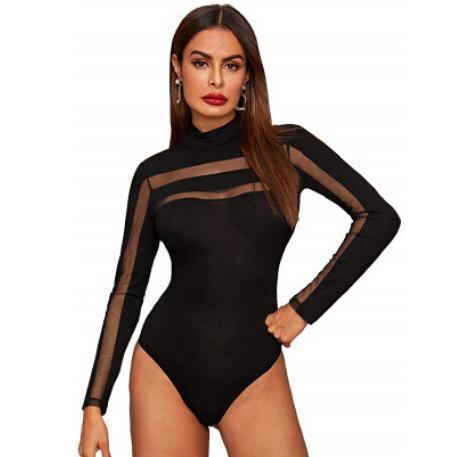 Women's Sexy Long Sleeve Bodysuit Clubwear
